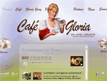 Tablet Screenshot of cafe-gloria.de